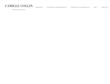 Tablet Screenshot of camillecollin.com